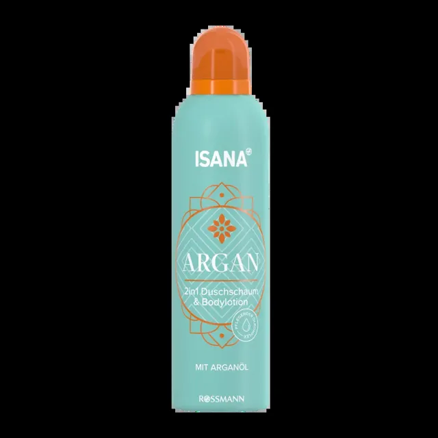 ISANA Sprchová pěna a tělové mléko 2v1 Argan 200 ml