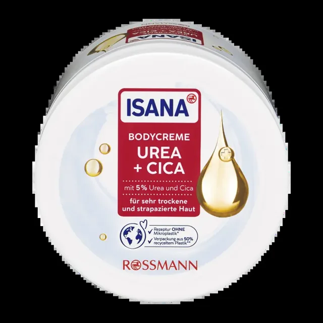 ISANA Tělový krém Urea + Cica 400 ml