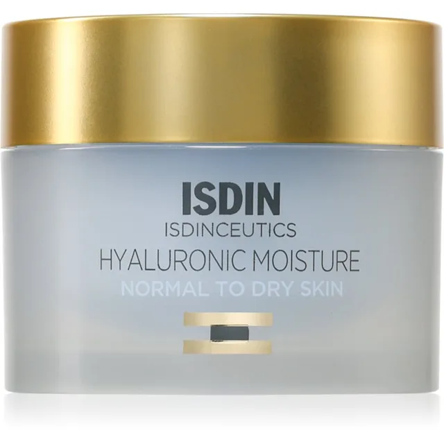 ISDIN Isdinceutics Hyaluronic Moisture Normal To Dry Skin Ceram denní krém pro normální a suchou pleť plnitelný 50 g