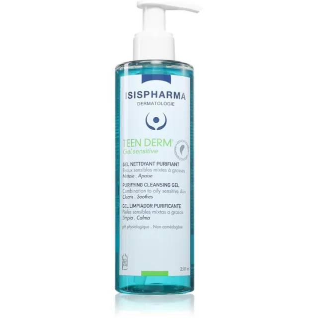 ISISPHARMA Teen Derm Gel Sensitive čisticí gel pro mastnou pleť se sklonem k akné 250 ml
