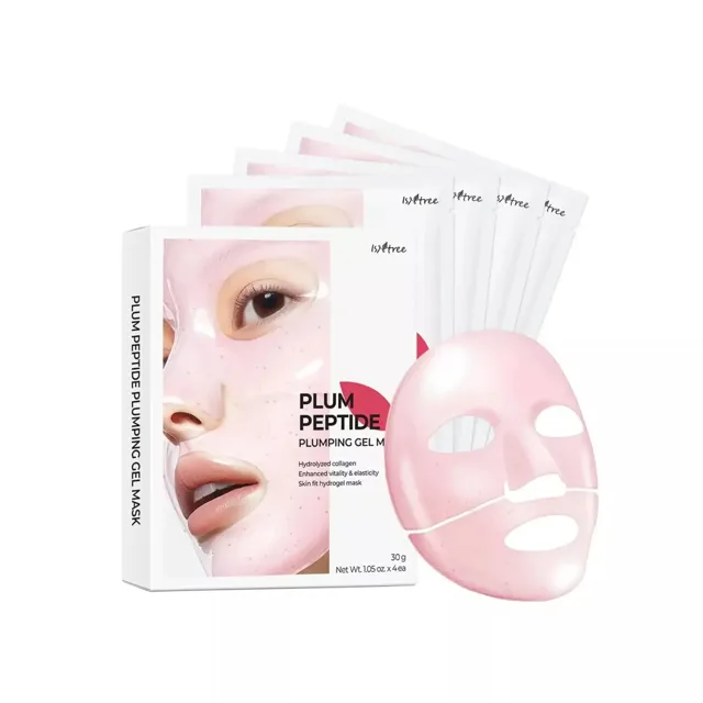 Isntree Plátýnková maska Plum Peptide Plumping Gel Mask 4 x 35 g