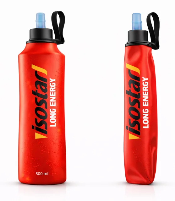 Isostar 500ML SOFT FLASK RED