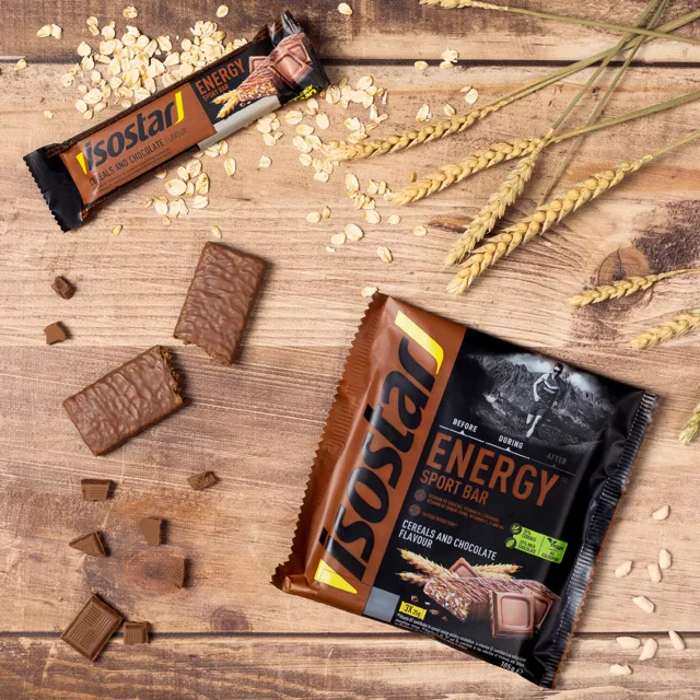 Isostar ENERGY SPORT BAR 3x35g ČOKOLÁDA a CEREÁLIE