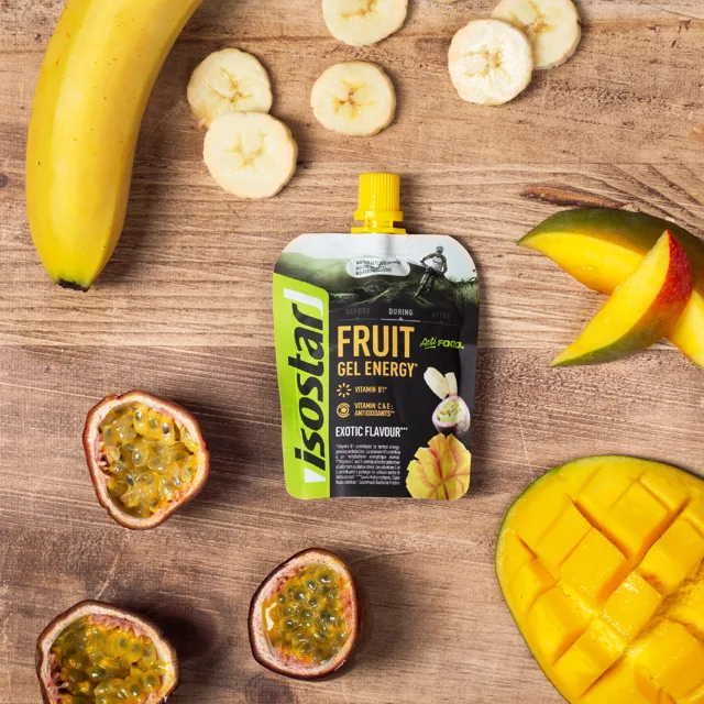 Isostar FRUIT GEL ENERGY ACTIFOOD 90g EXOTICKÉ OVOCE