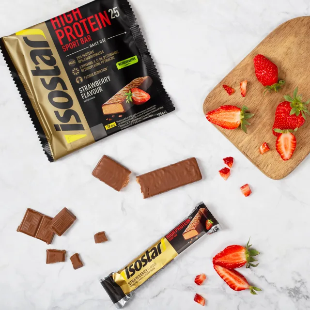 Isostar HIGH PROTEIN25 SPORT BAR 3x35g JAHODA
