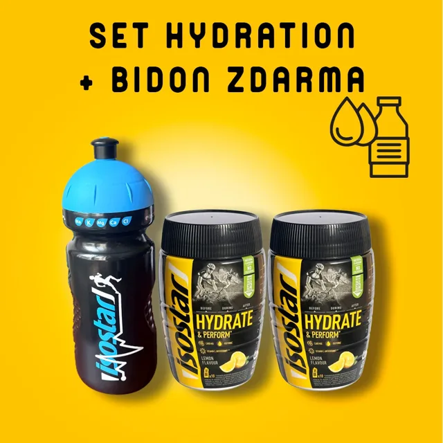 Isostar HYDRATE & PERFORM  2x 400G CITRON + BIDON GRATIS