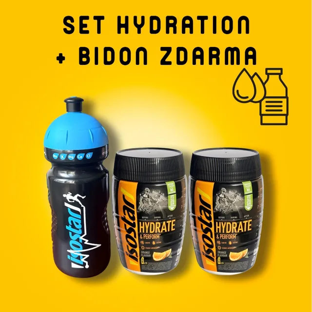 Isostar HYDRATE & PERFORM 2x 400G POMERANČ + BIDON GRATIS