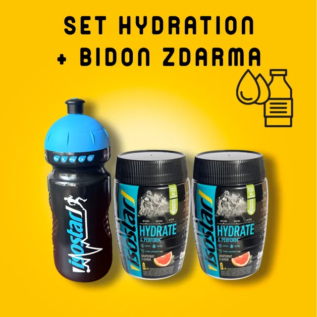 Isostar HYDRATE & PERFORM 2x400G GRAPEFRUIT + BIDON GRATIS
