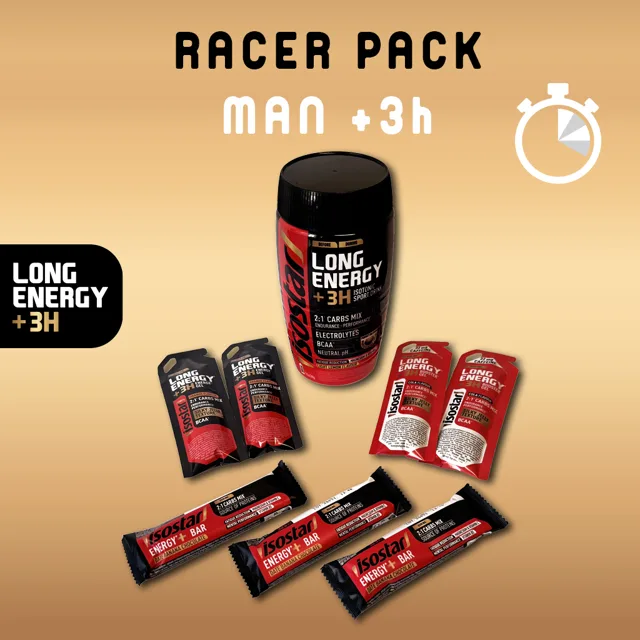 Isostar Long Energy SET RACER PACK MAN +3h