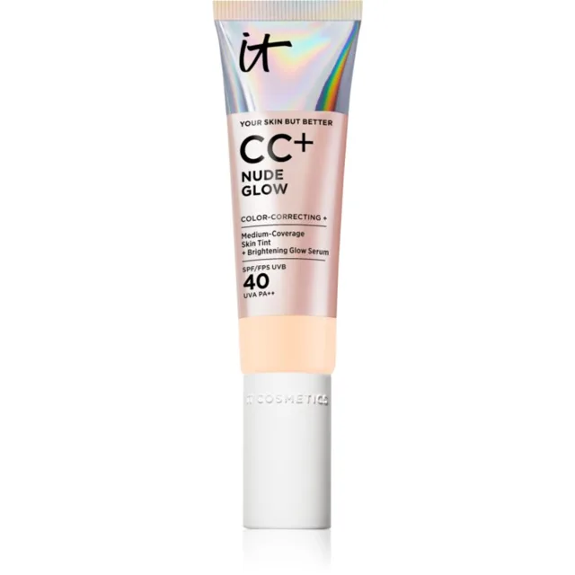 IT Cosmetics Your Skin But Better CC + Nude Glow CC krém pro rozjasnění pleti SPF 40 Fair Biege 32 ml
