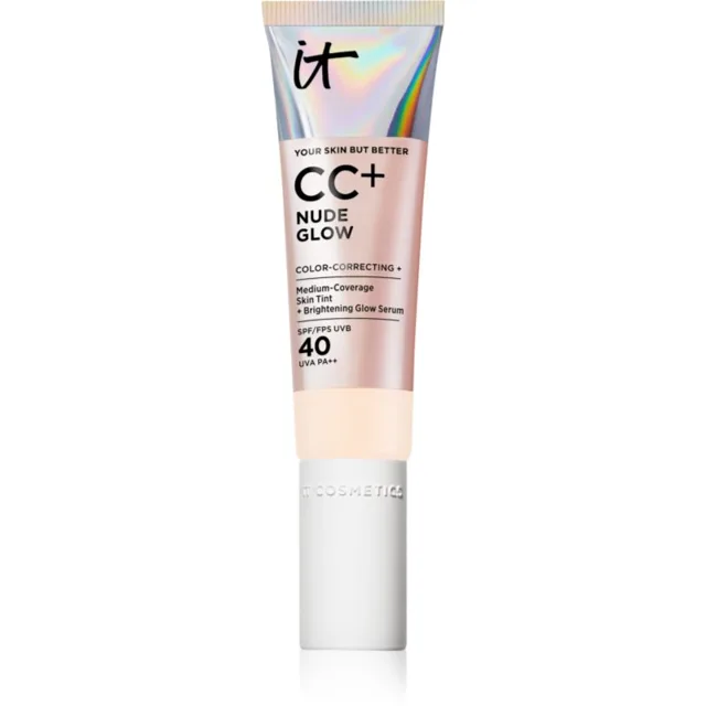 IT Cosmetics Your Skin But Better CC + Nude Glow CC krém pro rozjasnění pleti SPF 40 Fair Porcelain 32 ml