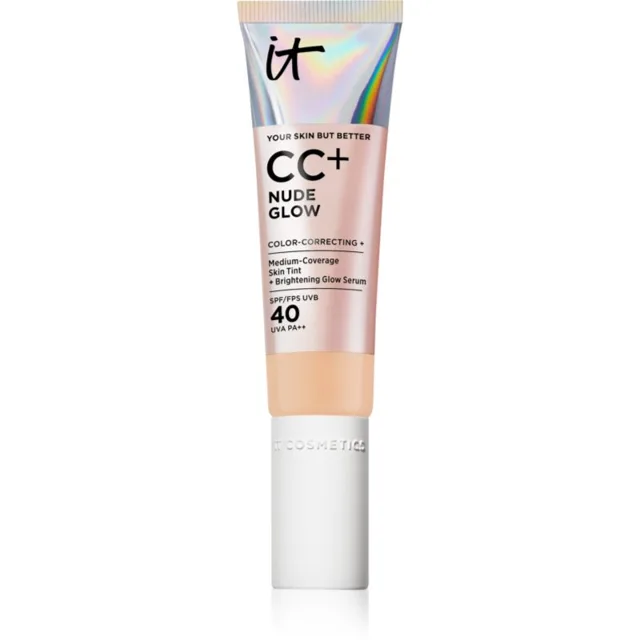 IT Cosmetics Your Skin But Better CC + Nude Glow CC krém pro rozjasnění pleti SPF 40 Medium 32 ml