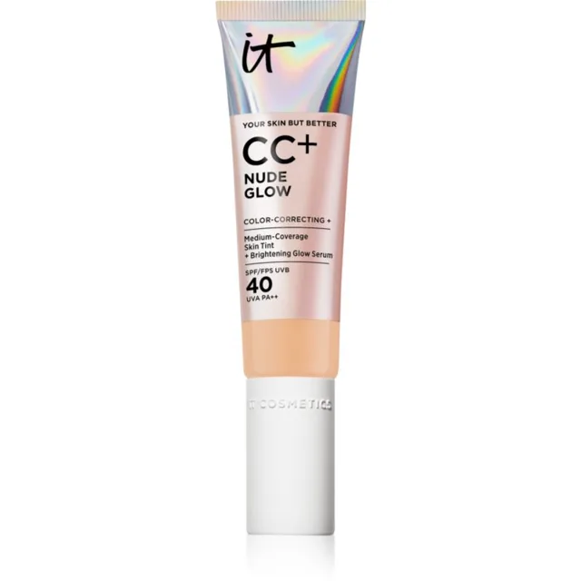IT Cosmetics Your Skin But Better CC + Nude Glow CC krém pro rozjasnění pleti SPF 40 Medium Tan 32 ml