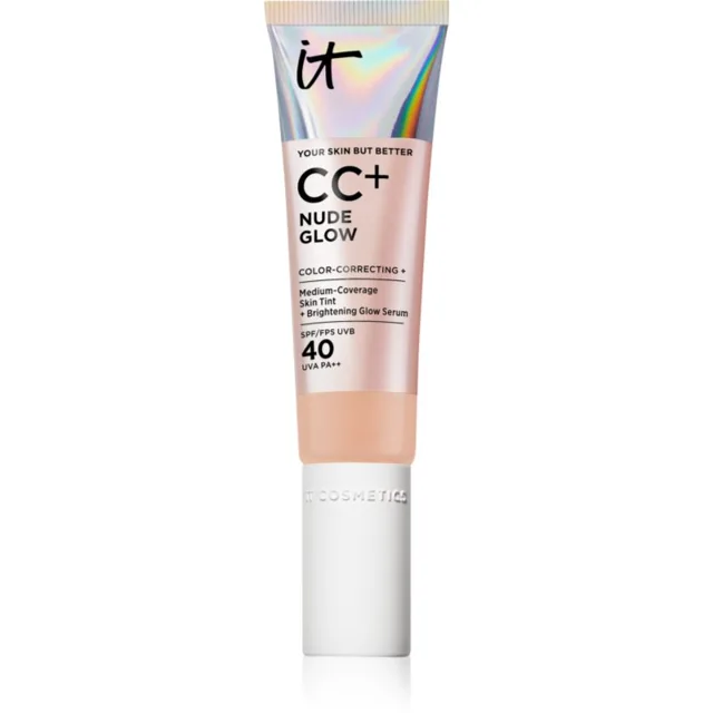 IT Cosmetics Your Skin But Better CC + Nude Glow CC krém pro rozjasnění pleti SPF 40 Neutral Medium 32 ml