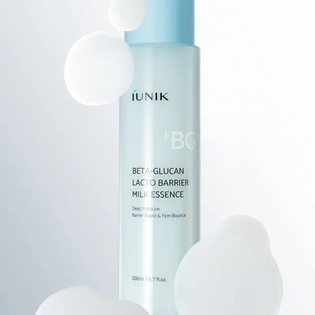 iUNIK - Beta-Glucan Lacto Barrier Milk Essence - Vyživující mléčná esence s beta-glukanem, fermenty a ceramidy - 200 ml