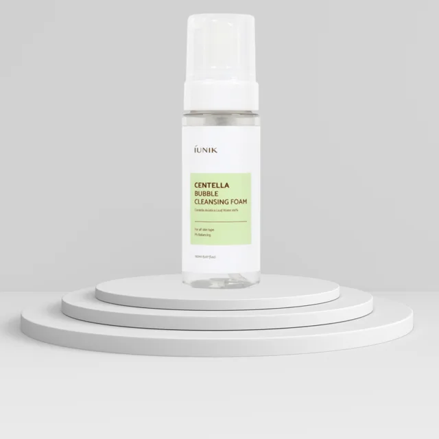 iUNIK - Centella Bubble Cleansing Foam - Čisticí pěna s pupečníkem asijským - 150 ml