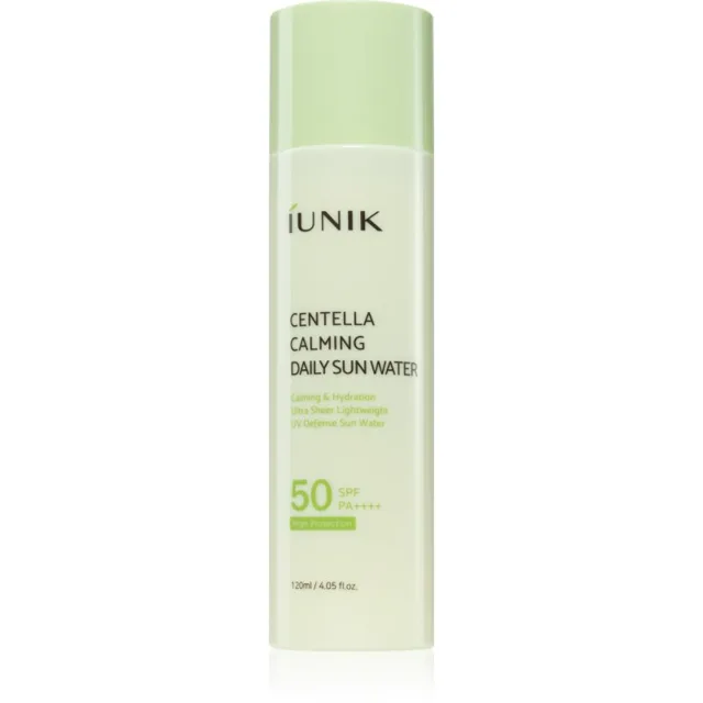 iUnik Centella Calming Daily Sun Water zklidňující tonikum SPF 50+ 120 ml