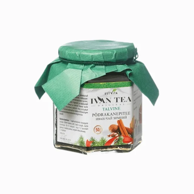 Ivan čaj (vrbovka úzkolistá) zimní mix ve skle - 50 g - Estvita
