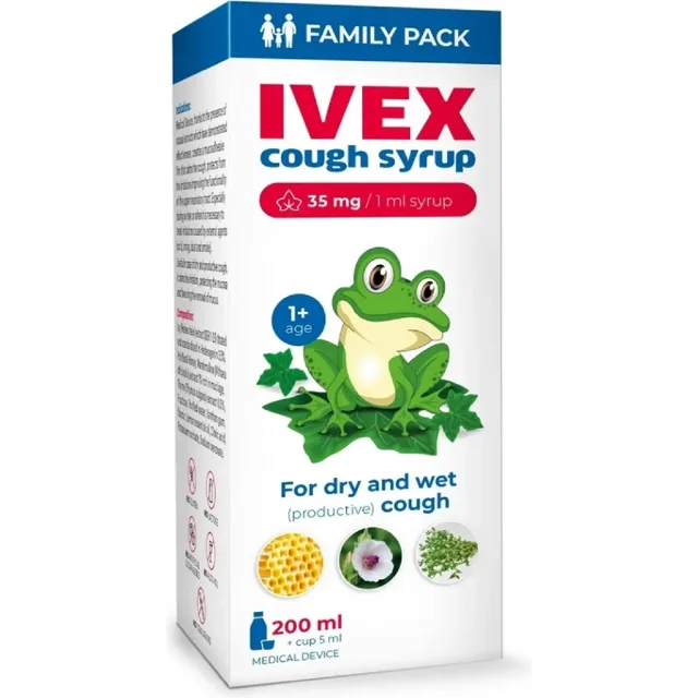 IVEX sirup na kašel od 1 roku 200 ml
