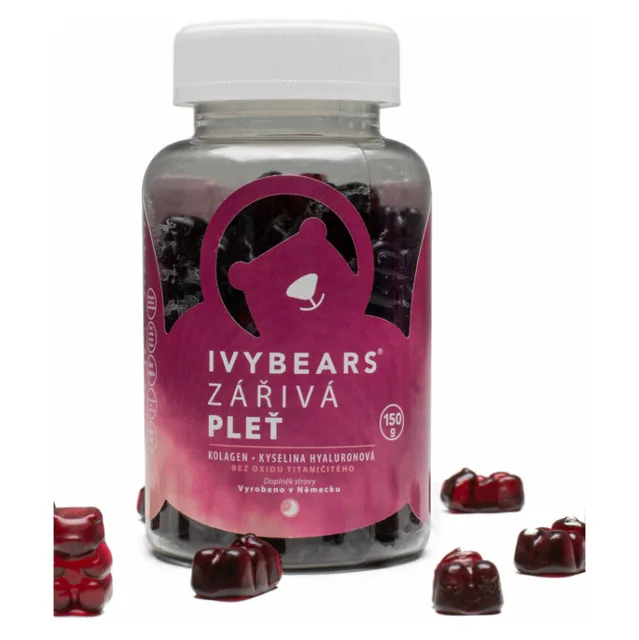 IVYBEARS Vibrant Skin vitamíny pro zářivou pleť 60 kusů