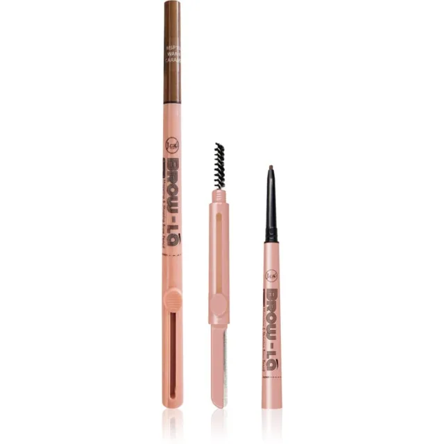 J.Cat Beauty Brow-LA tužka na obočí s kartáčkem odstín 102 Warm Caramel 0.08 g