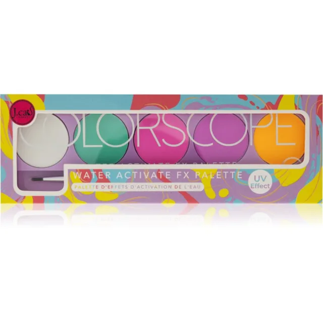 J.Cat Beauty ColorScope paletka na tvář se štětečkem odstín 102 Bright 5 g