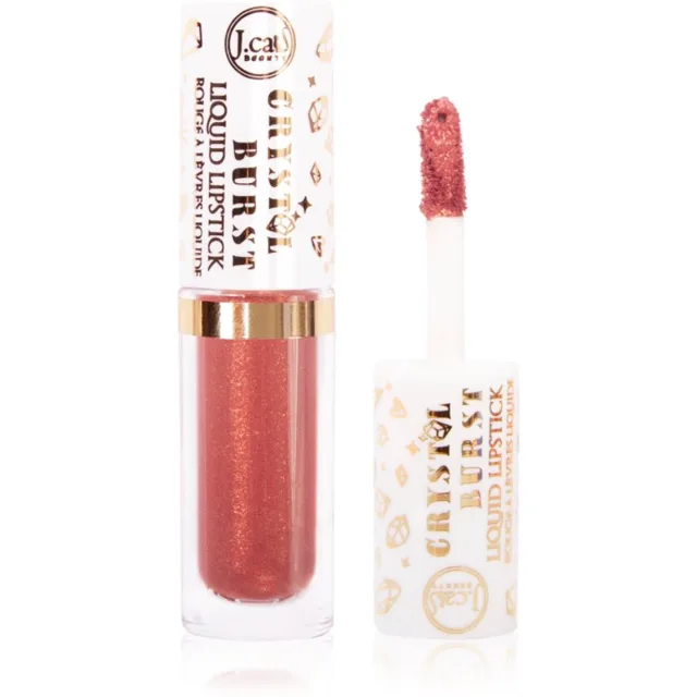 J.Cat Beauty Crystal Burst dlouhotrvající tekutá rtěnka odstín 104 Romance In Paris 0.8 g