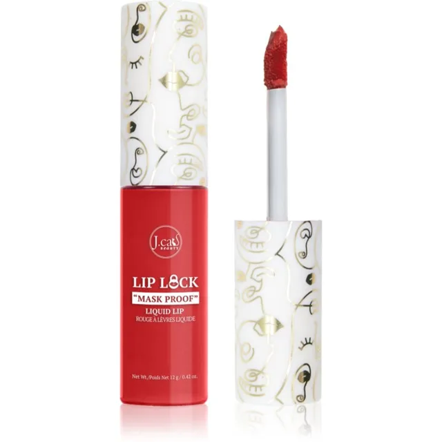 J.Cat Beauty Lip Lock dlouhotrvající tekutá rtěnka s matným efektem odstín 103 First Response 10 g
