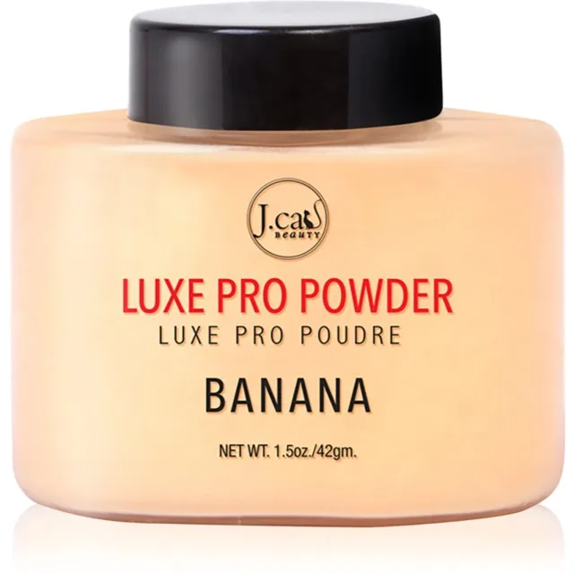 J.Cat Beauty Luxe Pro sypký fixační pudr s matným efektem odstín 101 Banana 42 g