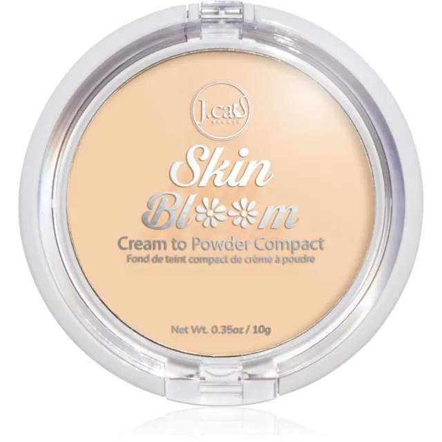 J.Cat Beauty Skin Bloom krémový kompaktní make-up pro plné krytí odstín 102 Buff 7.5 g