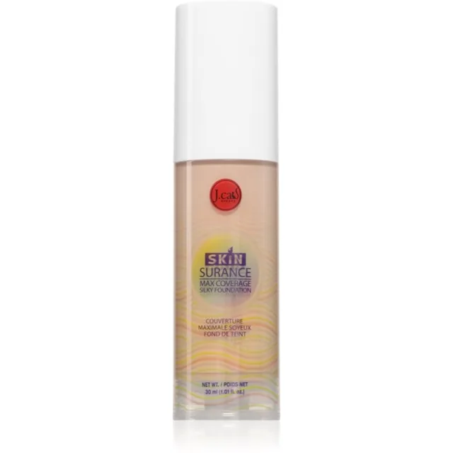 J.Cat Beauty Skinsurance dlouhotrvající tekutý make-up odstín 106 Soft Beige 30 ml
