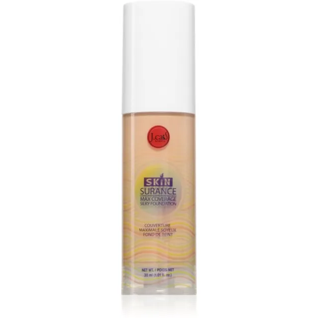 J.Cat Beauty Skinsurance dlouhotrvající tekutý make-up odstín 109 Soft Taupe 30 ml