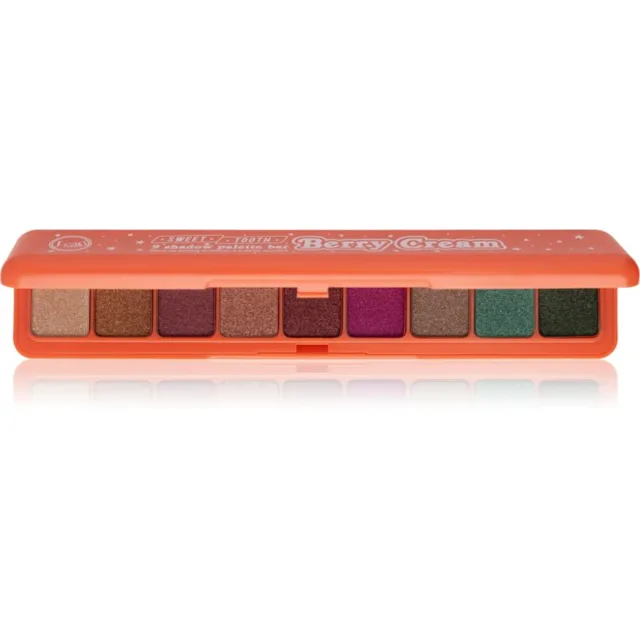 J.Cat Beauty Sweet Tooth paletka očních stínů odstín 101 Berry cream 7.2 g