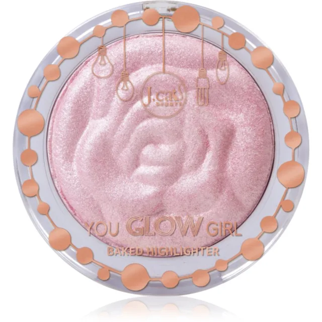 J.Cat Beauty You Glow Girl zapečený rozjasňovač odstín 106 Bella Rose 8.5 g