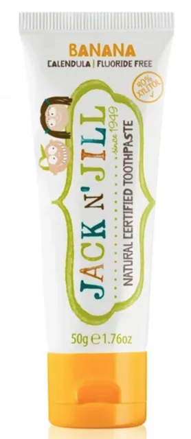 Jack n' Jill Přírodní zubní pasta pro děti, banán, 50 g