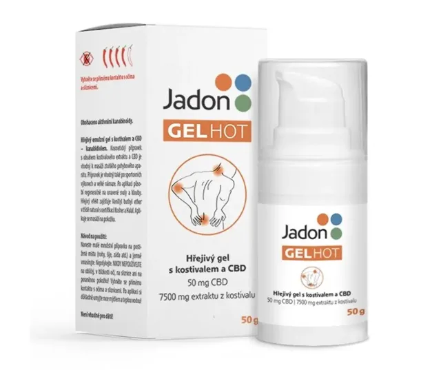 Jadon gel Hot hřejivý gel s kostivalem a CBD 50 g