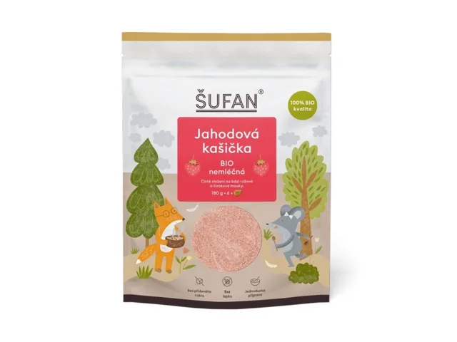 Jahodová kašička BIO nemléčná, 180 g