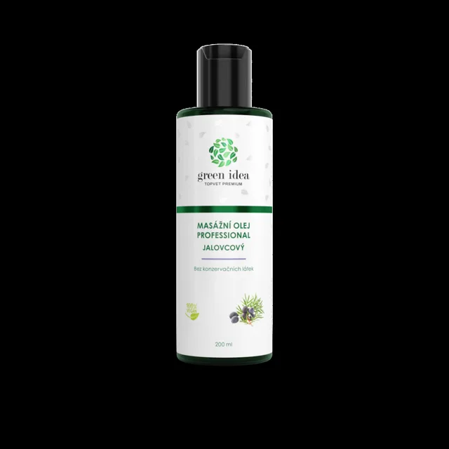 Jalovcový masážní olej 200 ml – Green idea