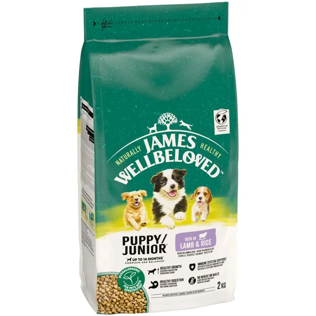 James Wellbeloved Puppy Junior Dog Hypoallergenic Lamb & Rice - 2 kg