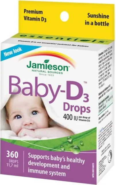 Jamieson Baby-D Vitamín D3 400 IU kapky 11,7 ml