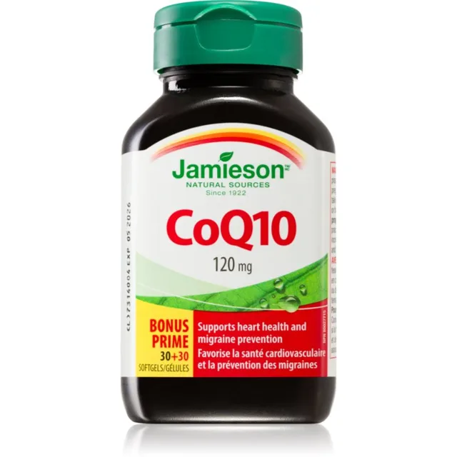 Jamieson CoQ10 120 mg měkké tobolky pro normální funkci srdce a cév 60 tbl