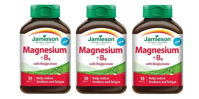 JAMIESON Hořčík+vitamín B6 s bisglycinátem 3x50 tablet
