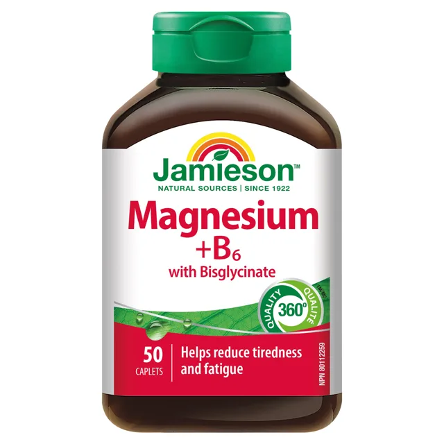 Jamieson Hořčík + Vitamín B6 s bisglycinátem 50 tablet