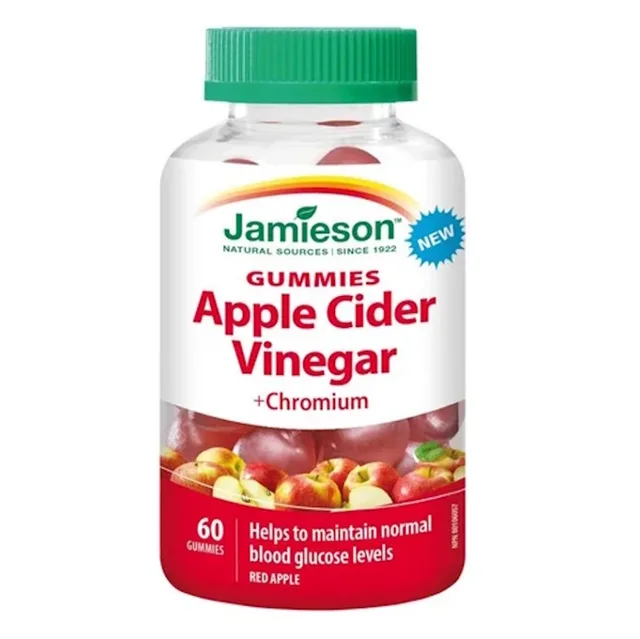 JAMIESON Jablečný ocet s chromem Gummies 60 želatinových pastilek