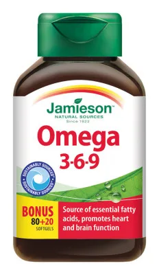 JAMIESON Omega 3-6-9 1200mg cps.100