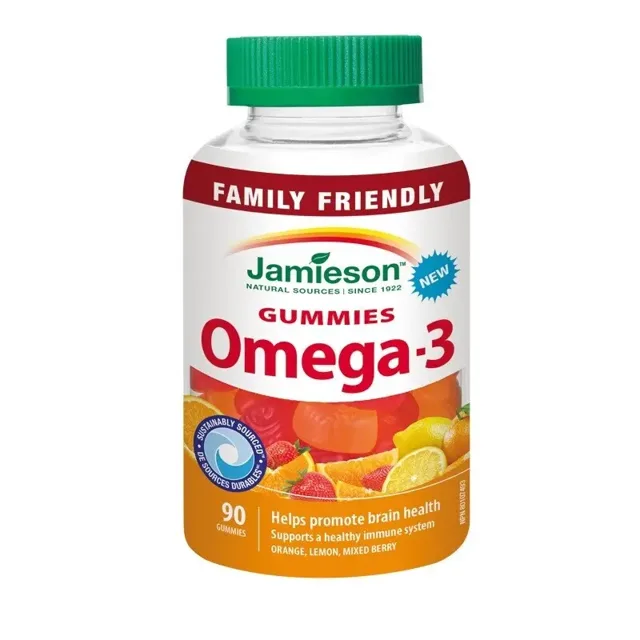 Jamieson Omega-3 Gummies želatinové 90 pastilek