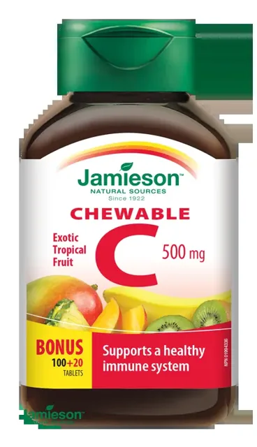 Jamieson Vitamin C 500 mg tr.ovoce 120 tablet
