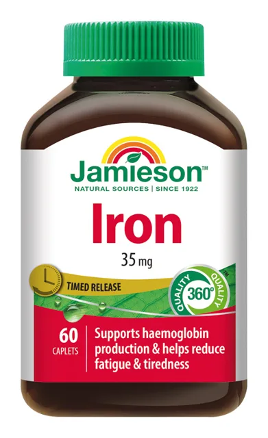 JAMIESON Železo 35 mg s postupným uvolňováním 60 tbl.