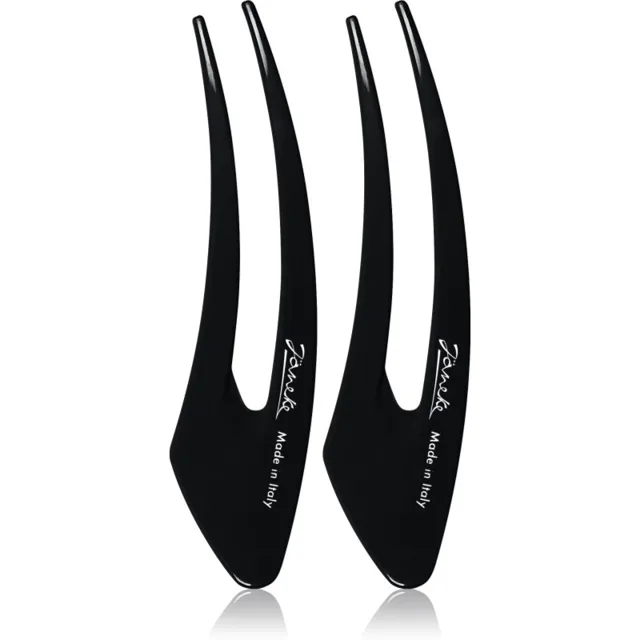 Janeke Hair Clip sponky do vlasů Black 13 cm