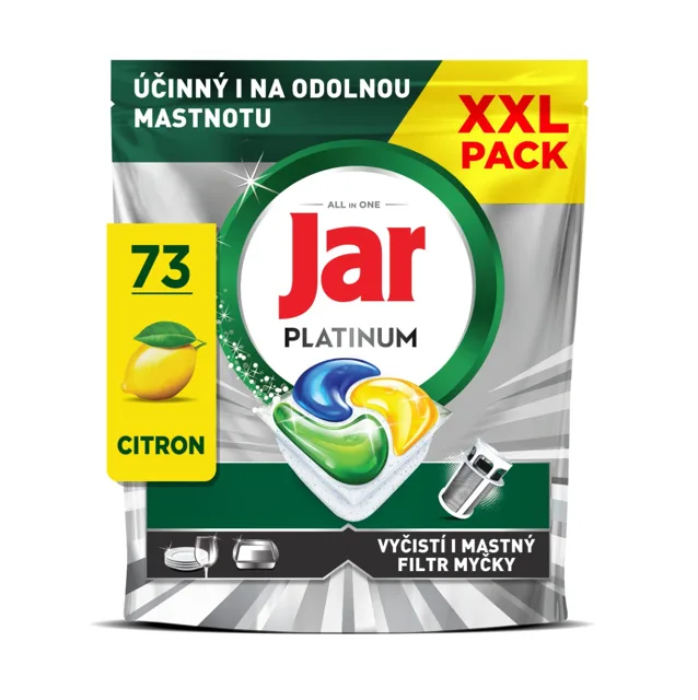 Jar Platinum Lemon kapsle do myčky 73 ks